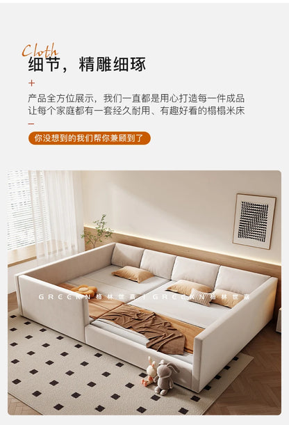 Modern Luxury Frame Rail Multifunctional Bed King Size Headboard