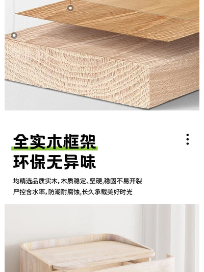 Modern Minimalist Bedside Table Storage Luxury