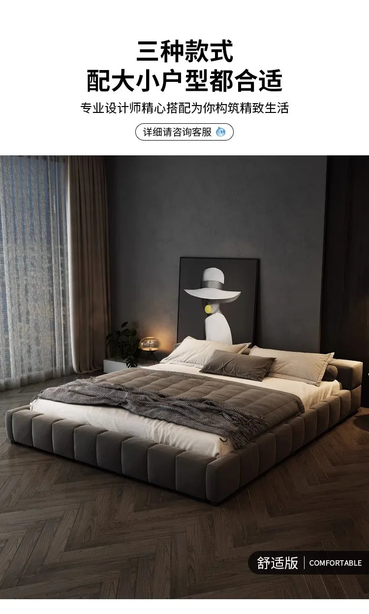Bedroom Unique Bed Aesthetic Modern Double Bed Luxury Sleeping