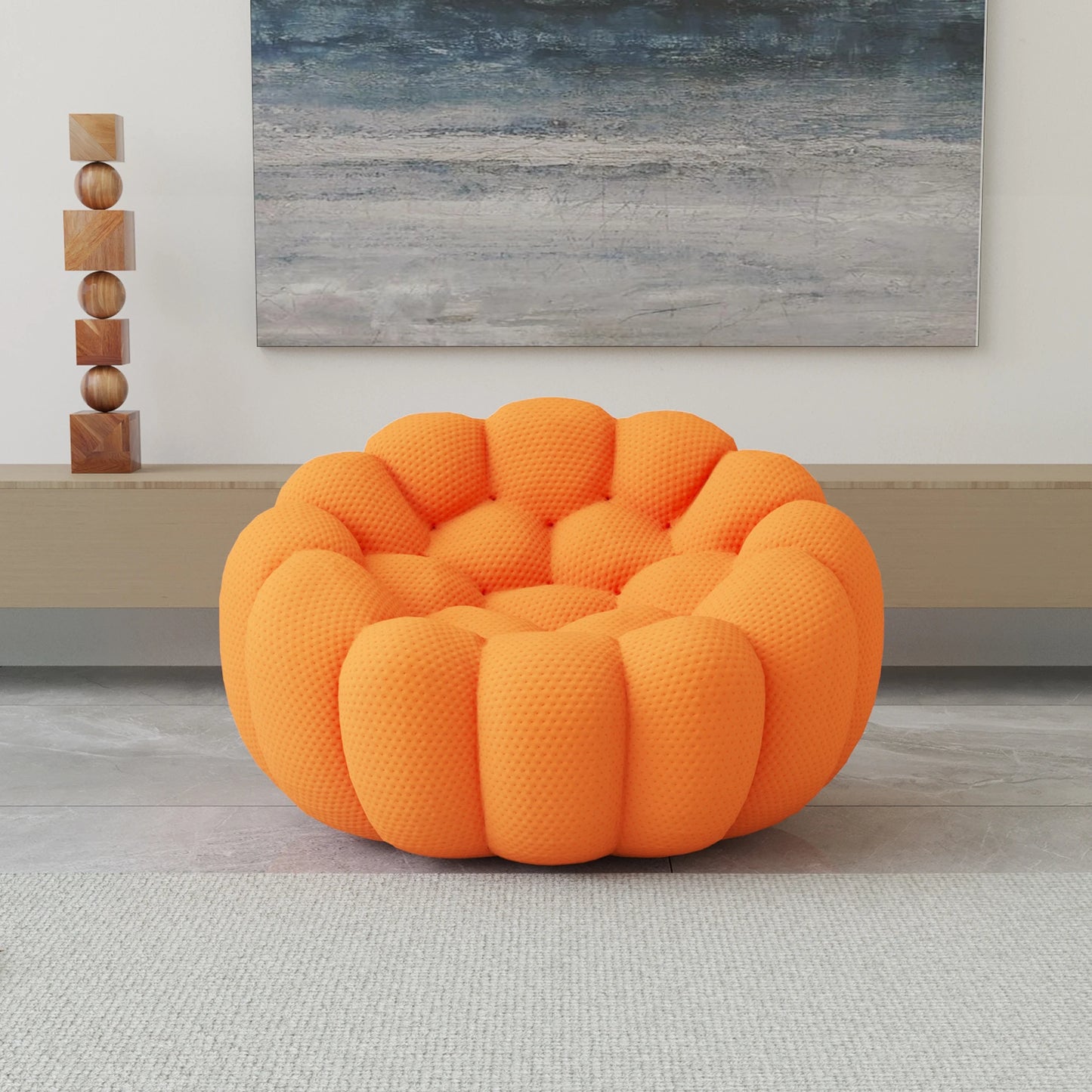 Sdorens 49'' Oversized Boneless Bubble Couch ,Football-Shaped, No Assembly Required