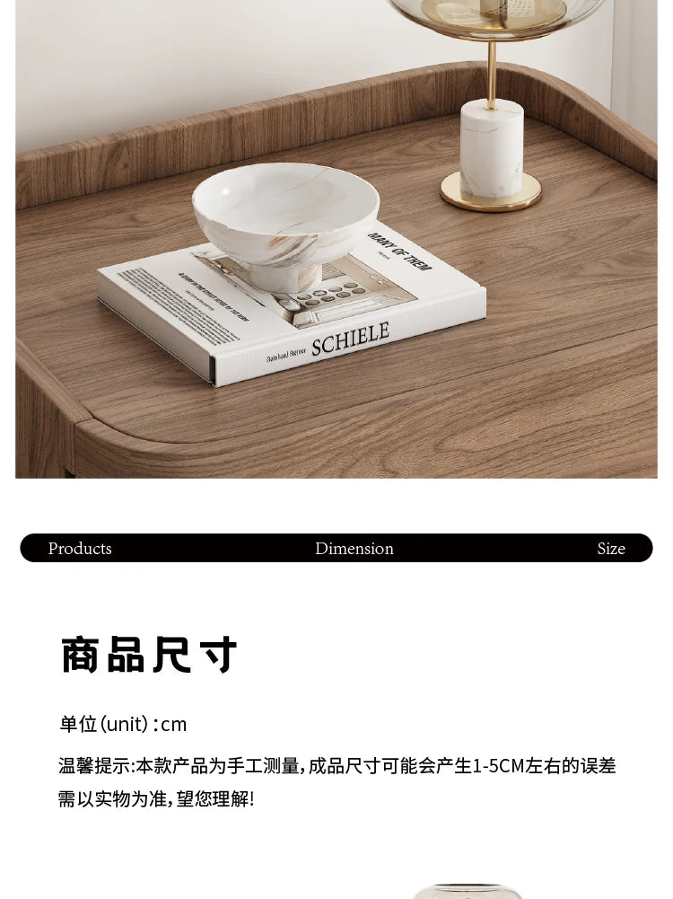 Modern Minimalist Bedside Table Storage Luxury