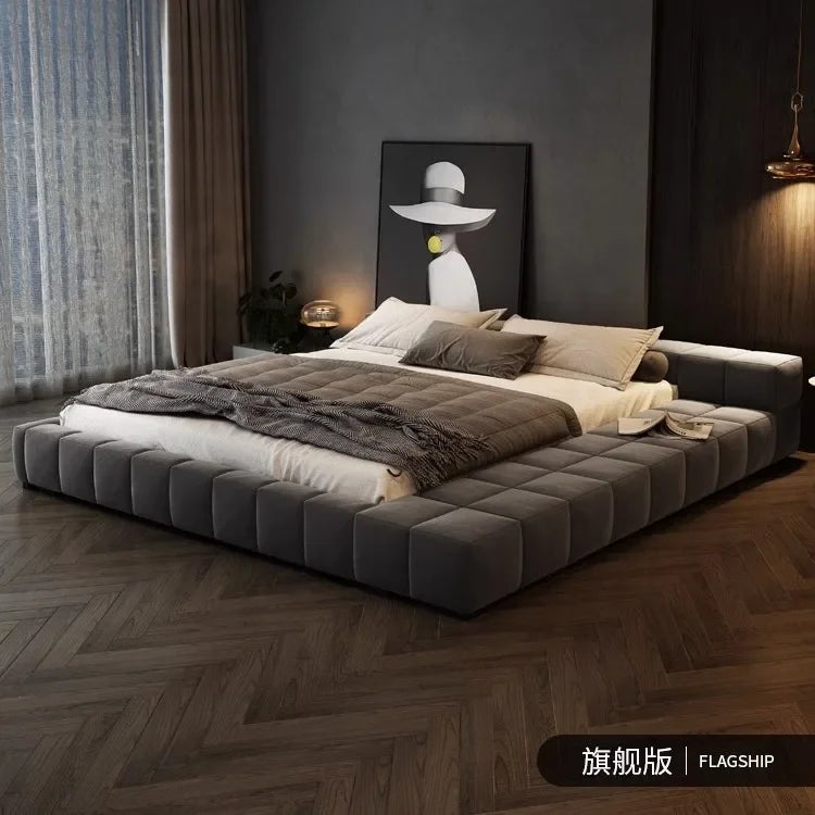 Bedroom Unique Bed Aesthetic Modern Double Bed Luxury Sleeping