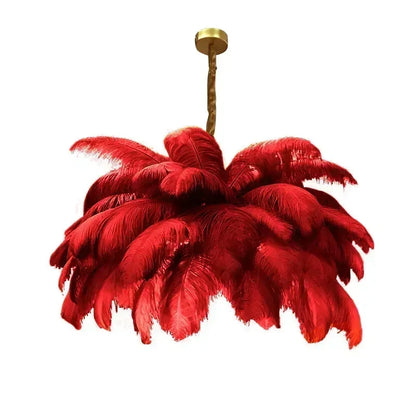 Modern Feather Pendant Light Nordic Chandelier Ceiling Lamp for Living Room Bedroom Light Fixture