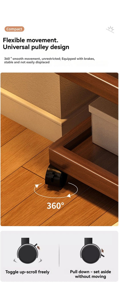 Modern Small Table Bedroom Shelf Sofa Side Side Storage Cabinet  Nightstand