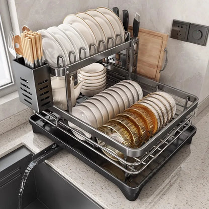 Stainless Steel Dish Drying Rack Adjustable