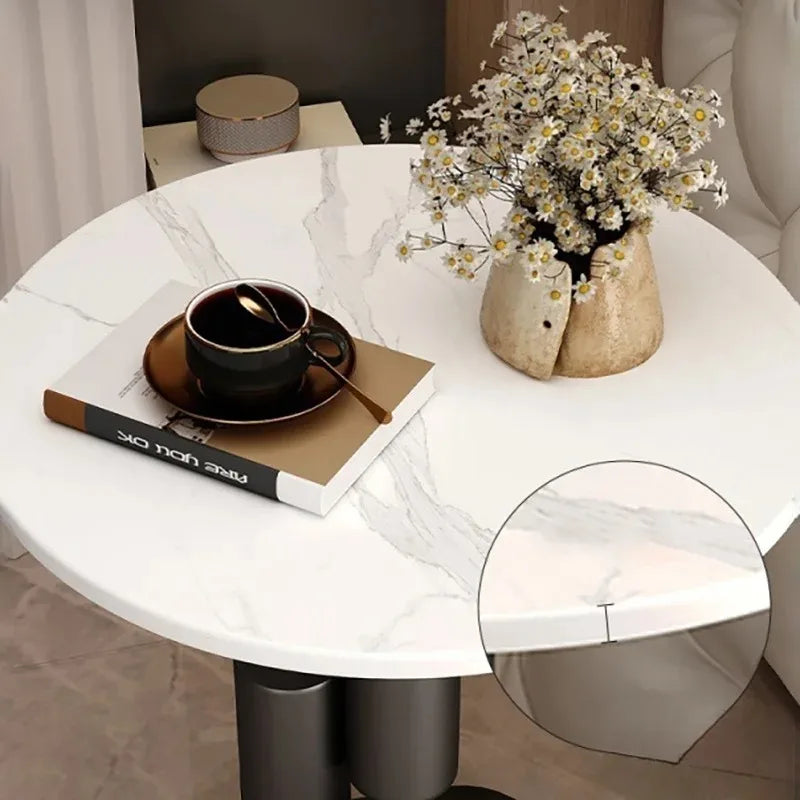 Cream style creative sofa side table, living room small round table, creative coffee table
