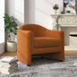 Comfy Swivel Boucle Barrel Armchair, Customized