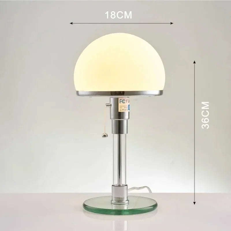 White Table Lamp Danish Designer Nordic Bedside, Living Room