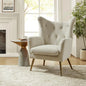 Velvet Accent Chair, Modern Wingback, Velvet Tufted Upholstered, Customized