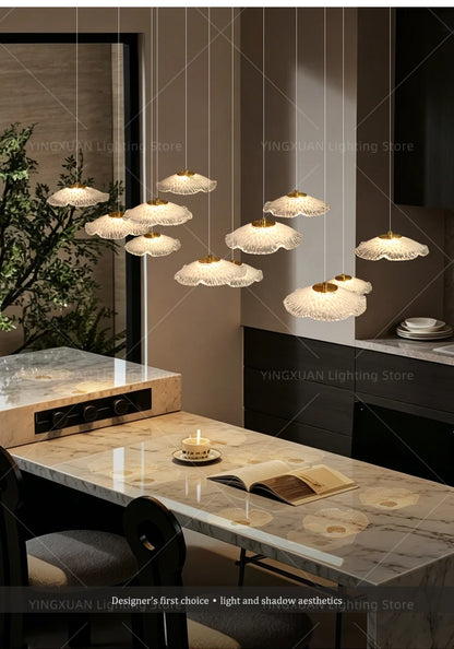 Ceiling Pendant Lamp Glass Suspension Light Dining Table, Kitchen Island bar, Pendant Light for Dining Room