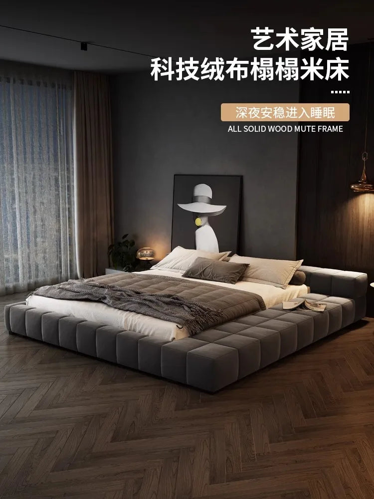 Bedroom Unique Bed Aesthetic Modern Double Bed Luxury Sleeping