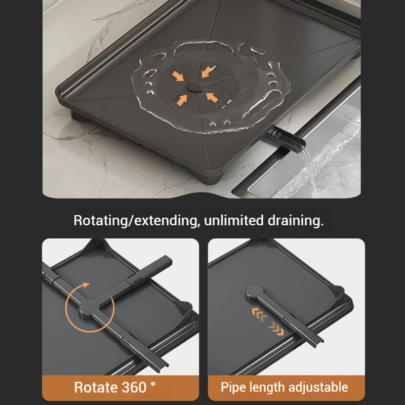Stainless Steel Dish Drying Rack Adjustable