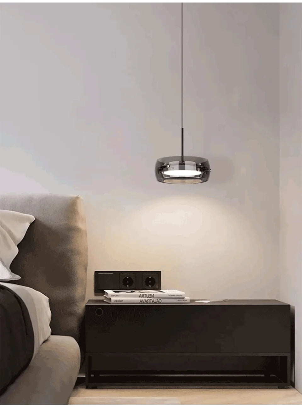 LED Modern Chandelier  With Remote Control 3 Pendant, Minimalist Dining Table Pendant Lights