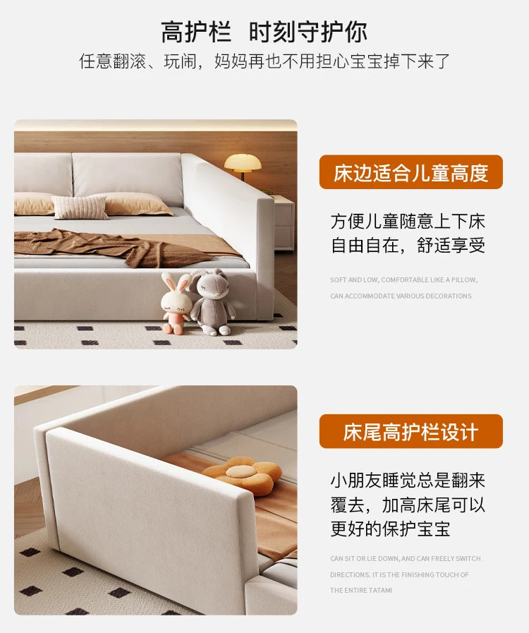 Modern Luxury Frame Rail Multifunctional Bed King Size Headboard