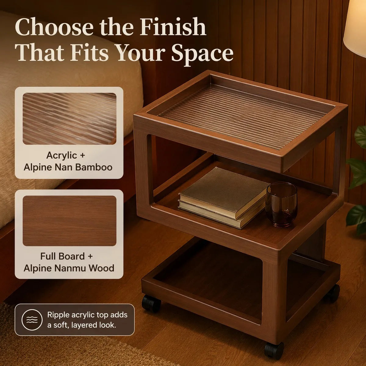 Modern Small Table Bedroom Shelf Sofa Side Side Storage Cabinet  Nightstand