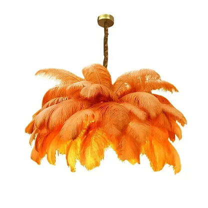 Modern Feather Pendant Light Nordic Chandelier Ceiling Lamp for Living Room Bedroom Light Fixture