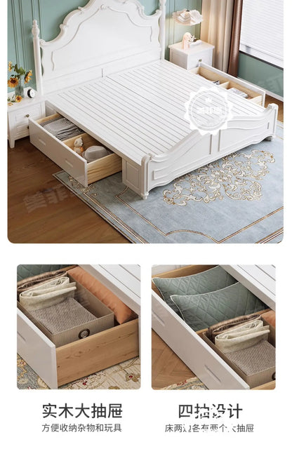 Bed Modern Unique Luxury Style Beds Princess wStorage