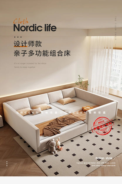 Modern Luxury Frame Rail Multifunctional Bed King Size Headboard