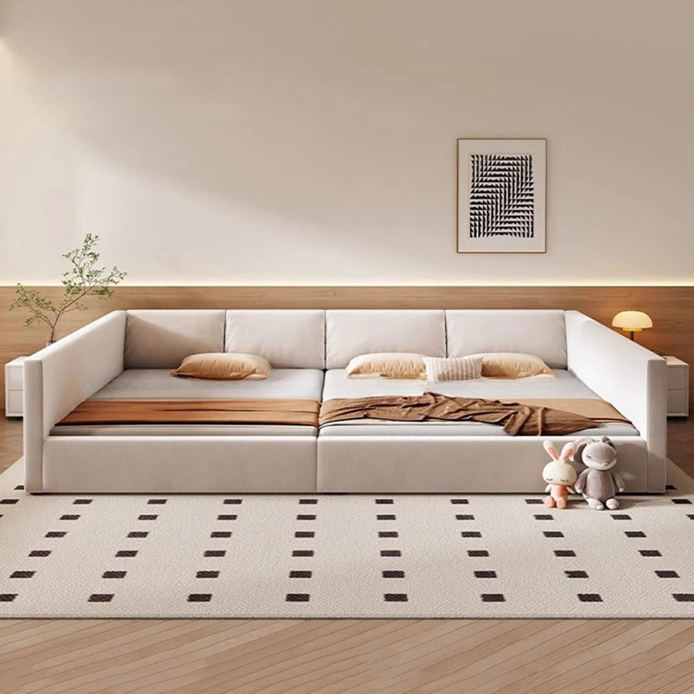 Modern Luxury Frame Rail Multifunctional Bed King Size Headboard