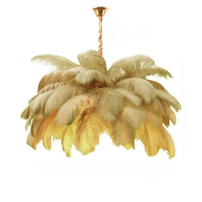 Modern Feather Pendant Light Nordic Chandelier Ceiling Lamp for Living Room Bedroom Light Fixture