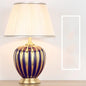 BRIGHT Copper Table Lamps Ceramic Luxury Modern Fabric for Foyer,  Living Room,, Creative Bed Room