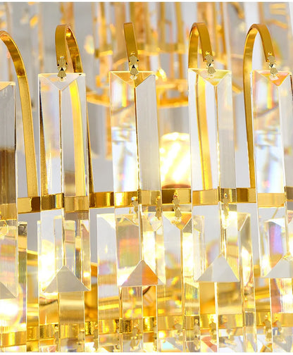 Luxury French Gold Crystal Chandeliers Lighting for Living Room Ceiling Pendant,  Dining Table Light Fixtures