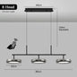 LED Modern Chandelier  With Remote Control 3 Pendant, Minimalist Dining Table Pendant Lights
