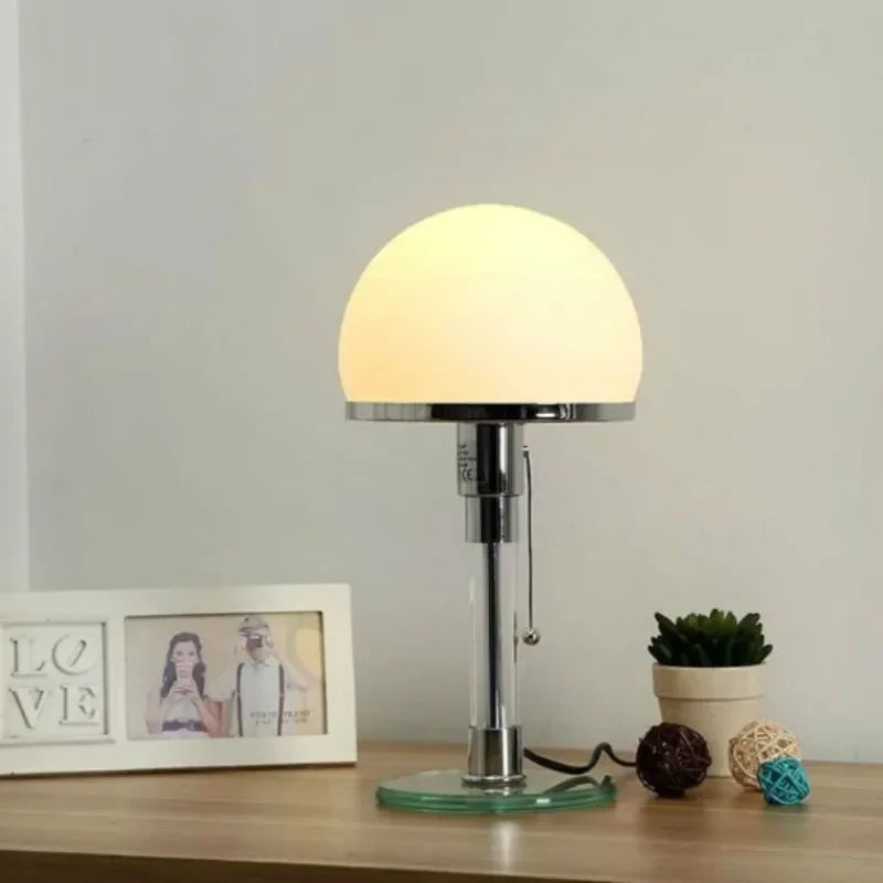 White Table Lamp Danish Designer Nordic Bedside, Living Room