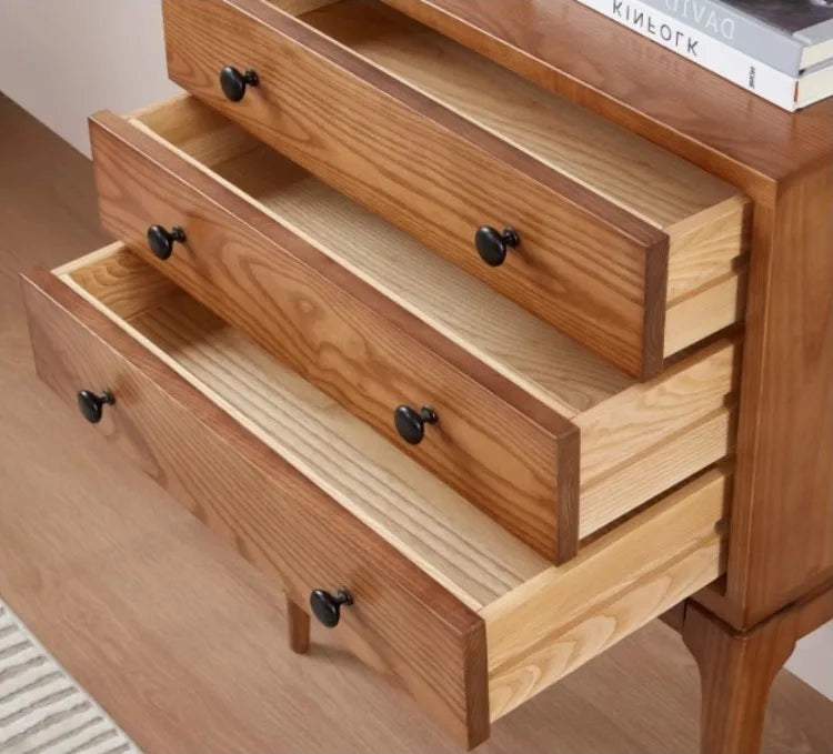 Wooden Bedside Tables Multifunction Nightstands Modern Storage