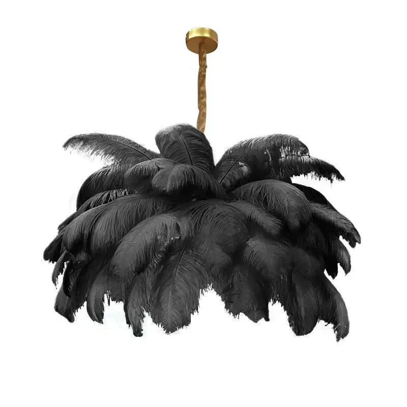 Modern Feather Pendant Light Nordic Chandelier Ceiling Lamp for Living Room Bedroom Light Fixture