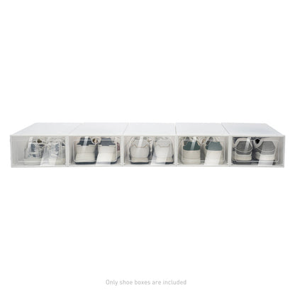 20PCS/24PCS Foldable Flip Clear Shoe Case Home Organizer 33*23*14cm