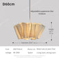 Wabi Sabi Chandelier Handmade Fabric LED Pendant Lights Vintage Design