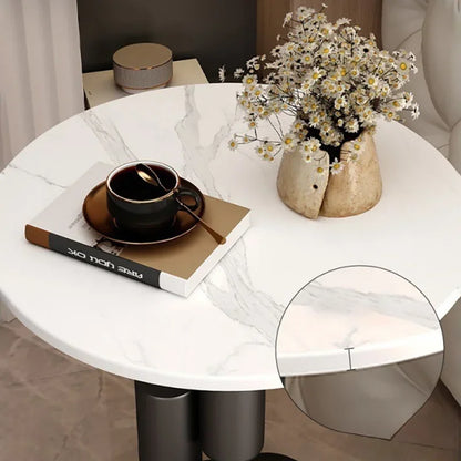 Cream style creative sofa side table, living room small round table, creative coffee table