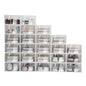 20PCS/24PCS Foldable Flip Clear Shoe Case Home Organizer 33*23*14cm
