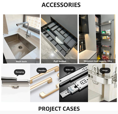Custom High Quality Italian Luxury Design Furniture Cabinets with Island Kitchen Remodeling Custom Cabinets