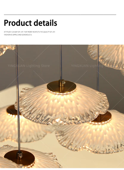 Ceiling Pendant Lamp Glass Suspension Light Dining Table, Kitchen Island bar, Pendant Light for Dining Room