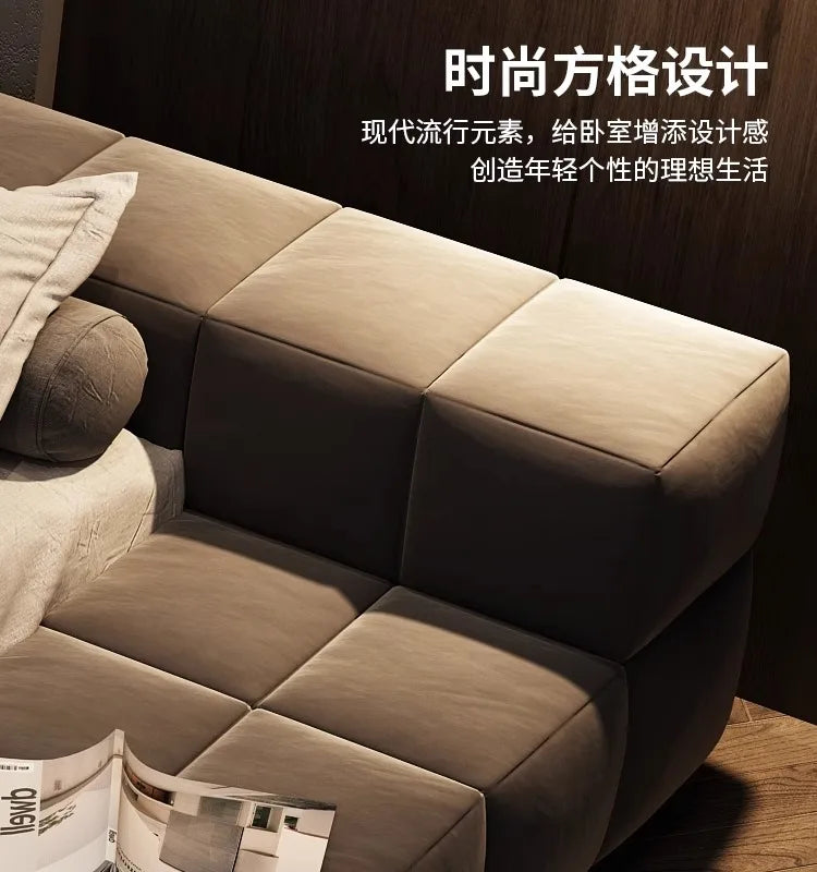 Bedroom Unique Bed Aesthetic Modern Double Bed Luxury Sleeping