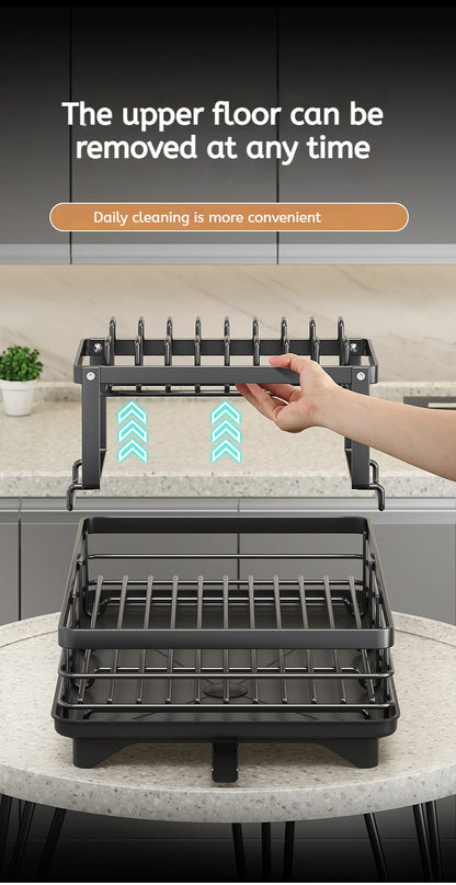 Stainless Steel Dish Drying Rack Adjustable