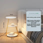 Bedroom Minimalist Nightstands Small Space Round  Table With Wireless Charger