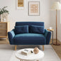 Loveseat, 47" Velvet Couch, Convertible Wooden Tray & Ergonomic Armrest, for Small Space, Apartment ,Customized