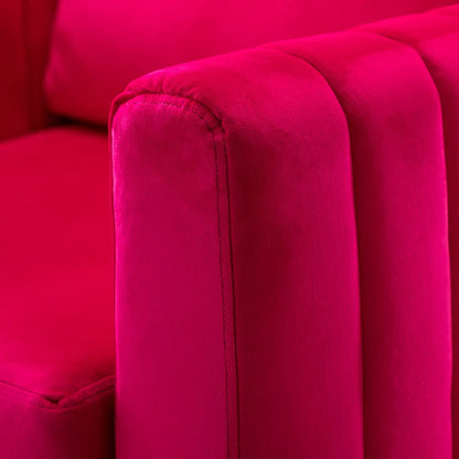 Velvet Accent Chair with Gold Metal Legs, Upholstered Leisure & Reading, Customized