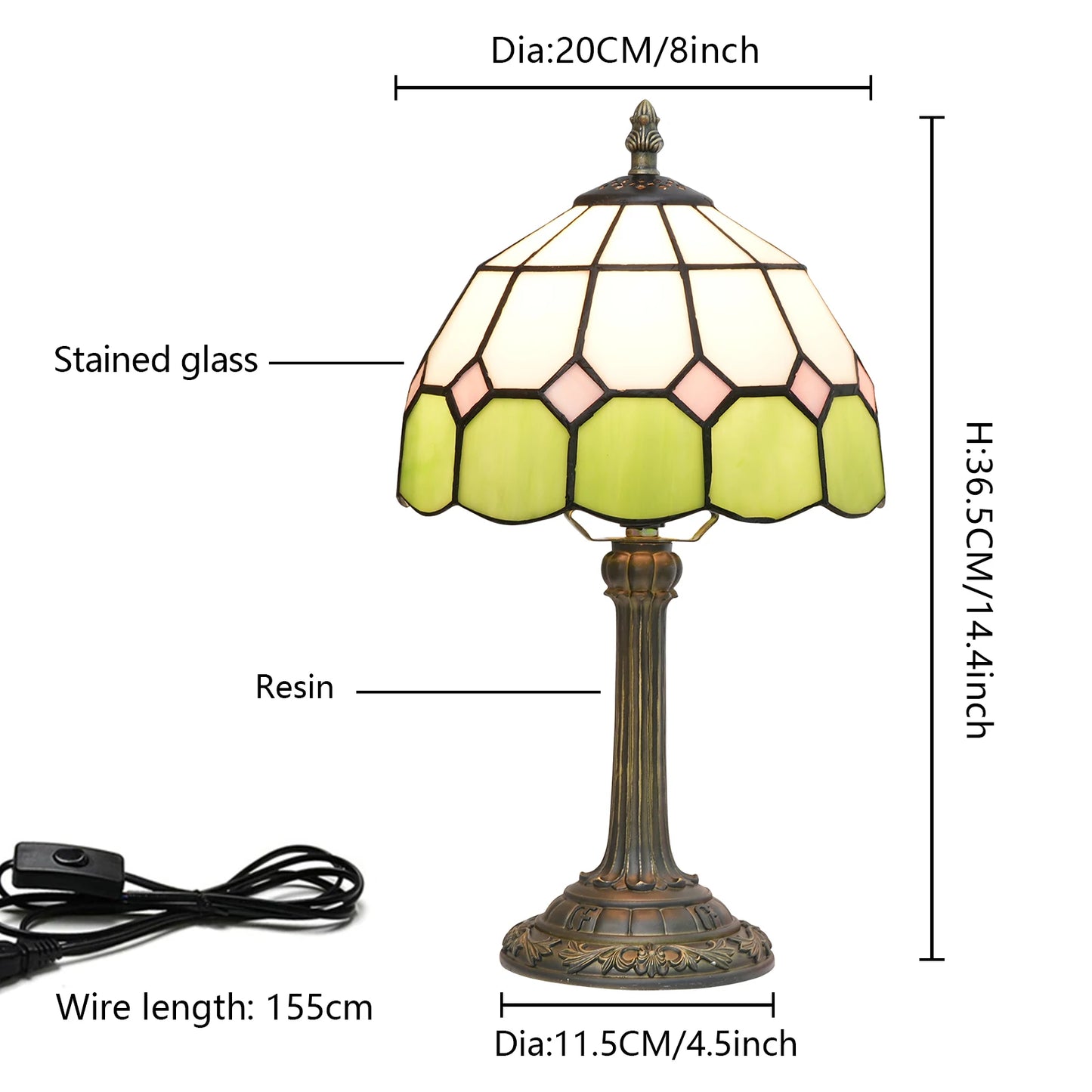 European style living room retro desk lamp, bedside table light