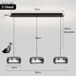 LED Modern Chandelier  With Remote Control 3 Pendant, Minimalist Dining Table Pendant Lights