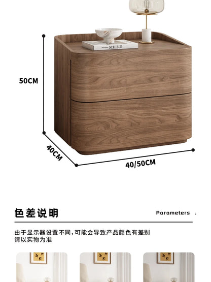 Modern Minimalist Bedside Table Storage Luxury