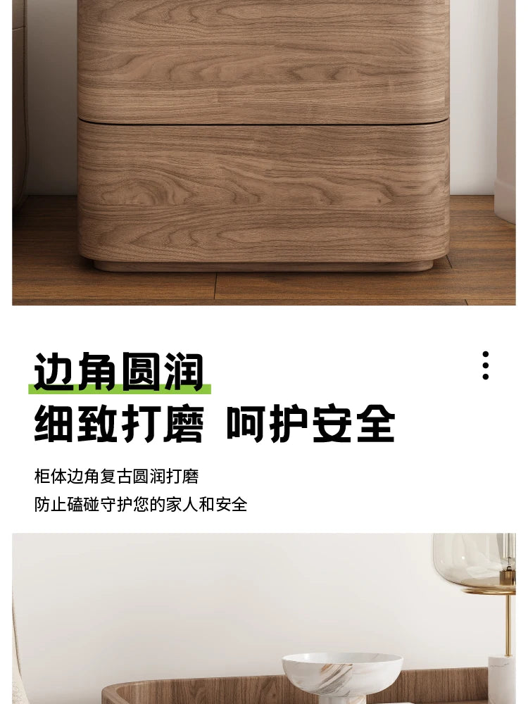 Modern Minimalist Bedside Table Storage Luxury