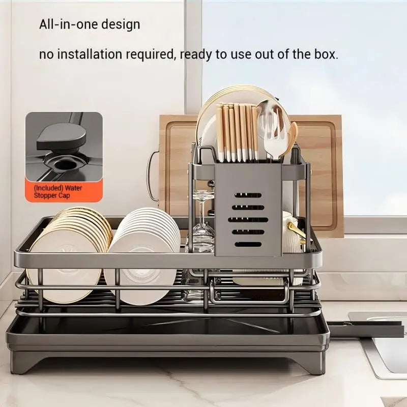 Stainless Steel Dish Drying Rack Adjustable