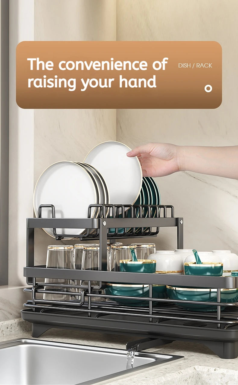 Stainless Steel Dish Drying Rack Adjustable