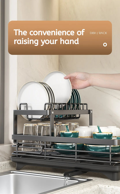 Stainless Steel Dish Drying Rack Adjustable