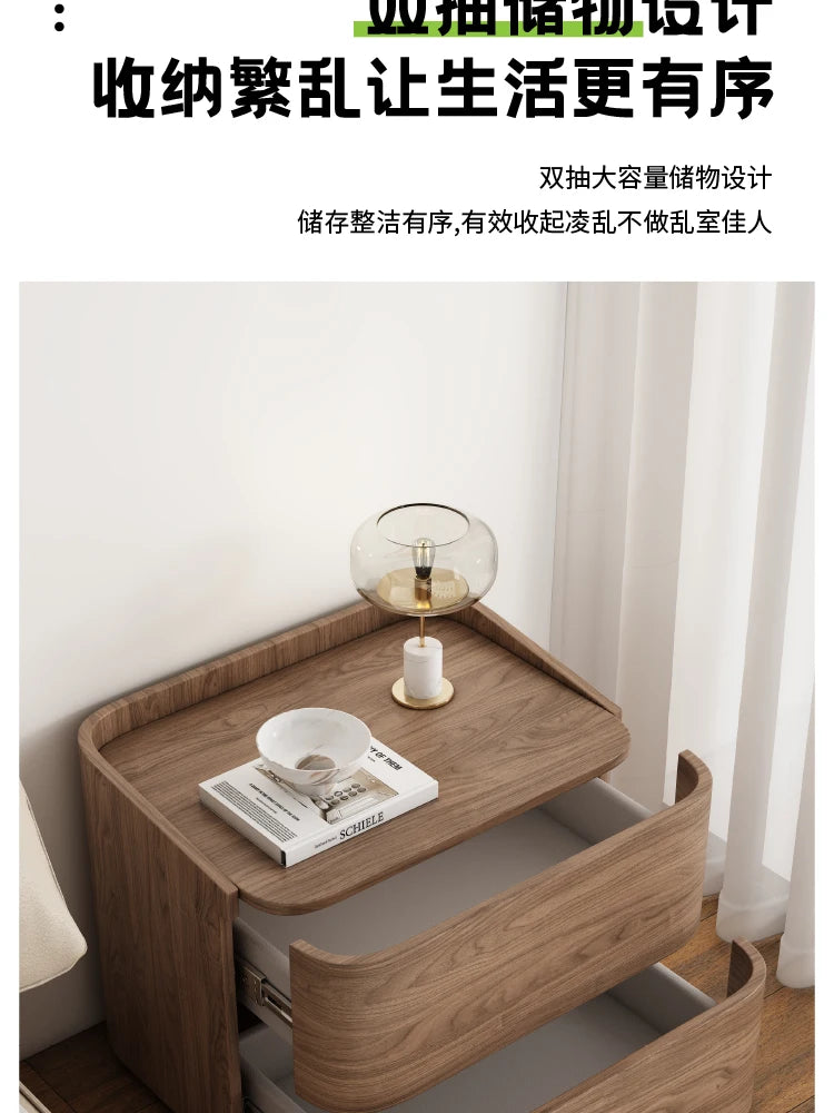 Modern Minimalist Bedside Table Storage Luxury