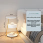 Bedroom Minimalist Nightstands Small Space Round  Table With Wireless Charger